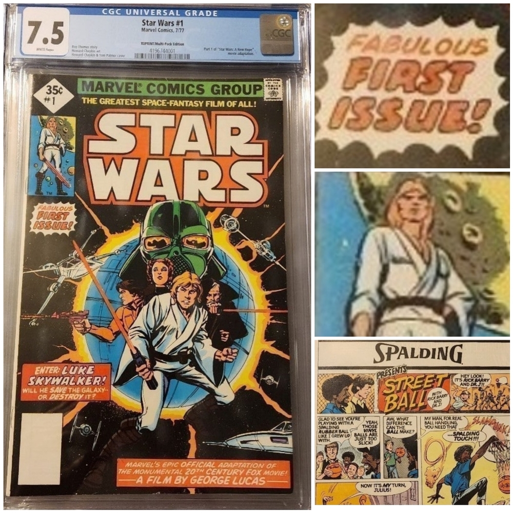 Star Wars #1 Marvel Comics July 1977 35 cents CGC 7.5 Graded KEY FIRST ISSUE!